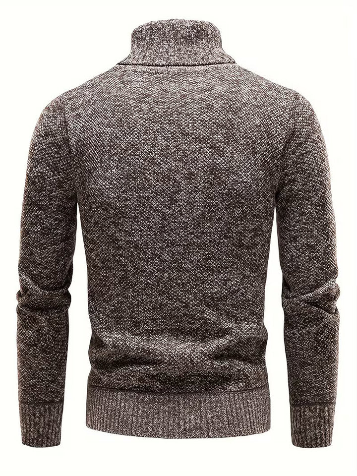 Wessam - Elegante Jersey De Punto Con Cuello Alto