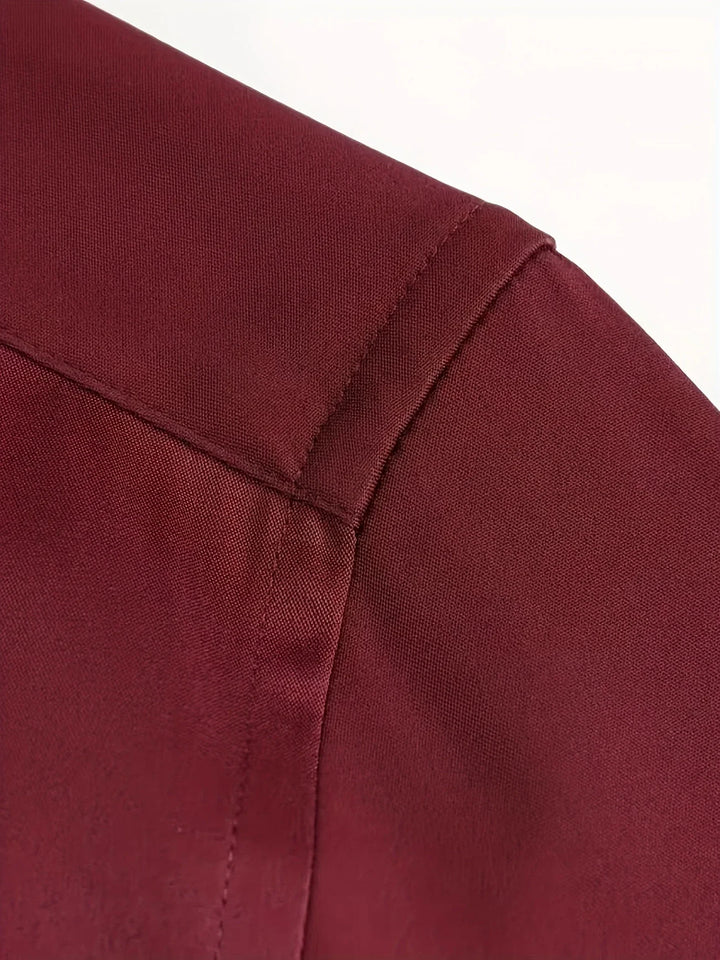 Byron - Elegante Camisa De Manga Larga Con Btones