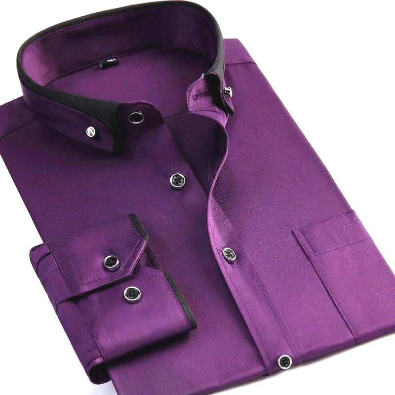 Brandt - Camisa Clásica De Manga Larga
