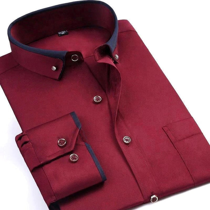 Brandt - Camisa Clásica De Manga Larga