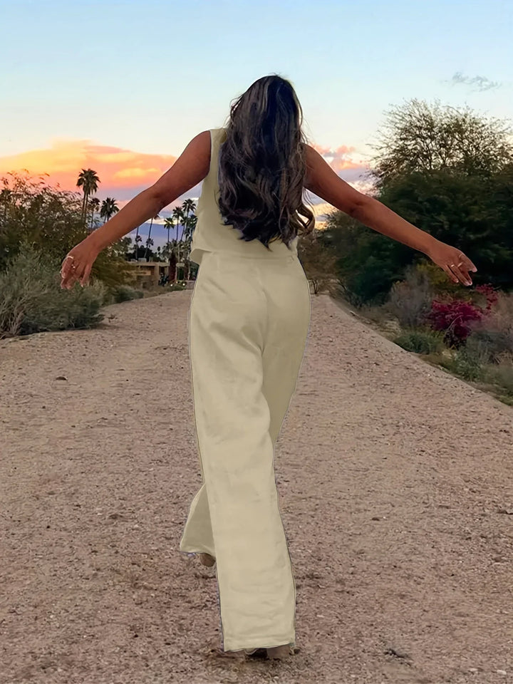 Jorja - Elegante Conjunto De Dos Pezas Sin Mangas