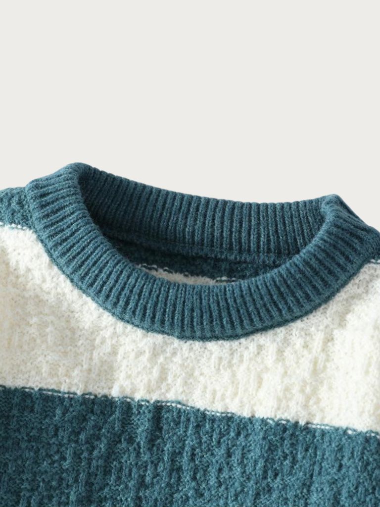 Jorren - Jersey De Cuello Redondo a Rayas