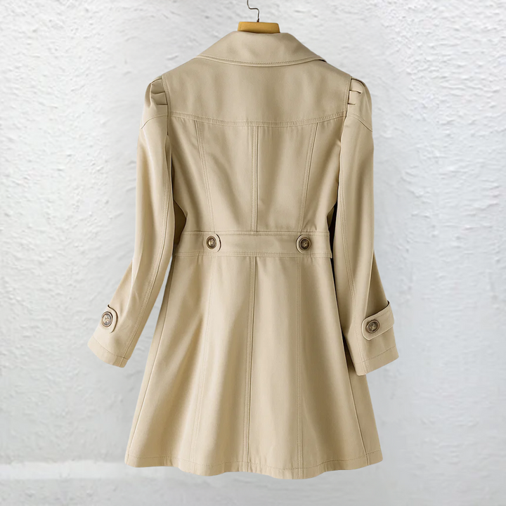 Ellice - Gabardina De Manga Larga Con Botones
