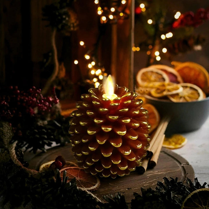 ForestFlame - Vela Sin llama Mood Pine Cone