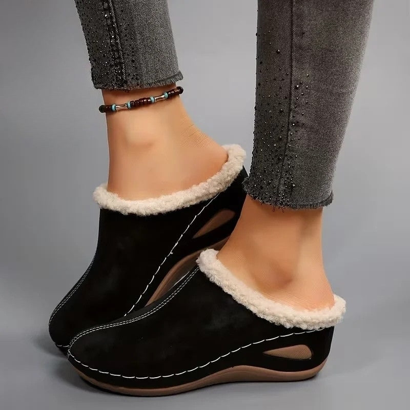 Lirona - Mocasines Cómodos Sin Cordones Con Forro Polar