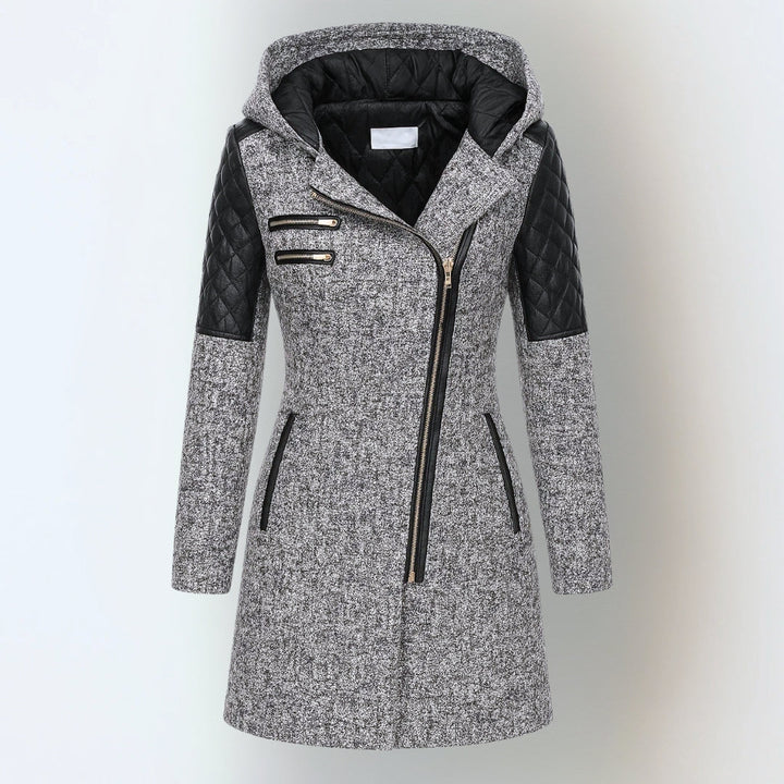 Jasneet - Chaqueta De Invierno Con Capucha y Cremallera