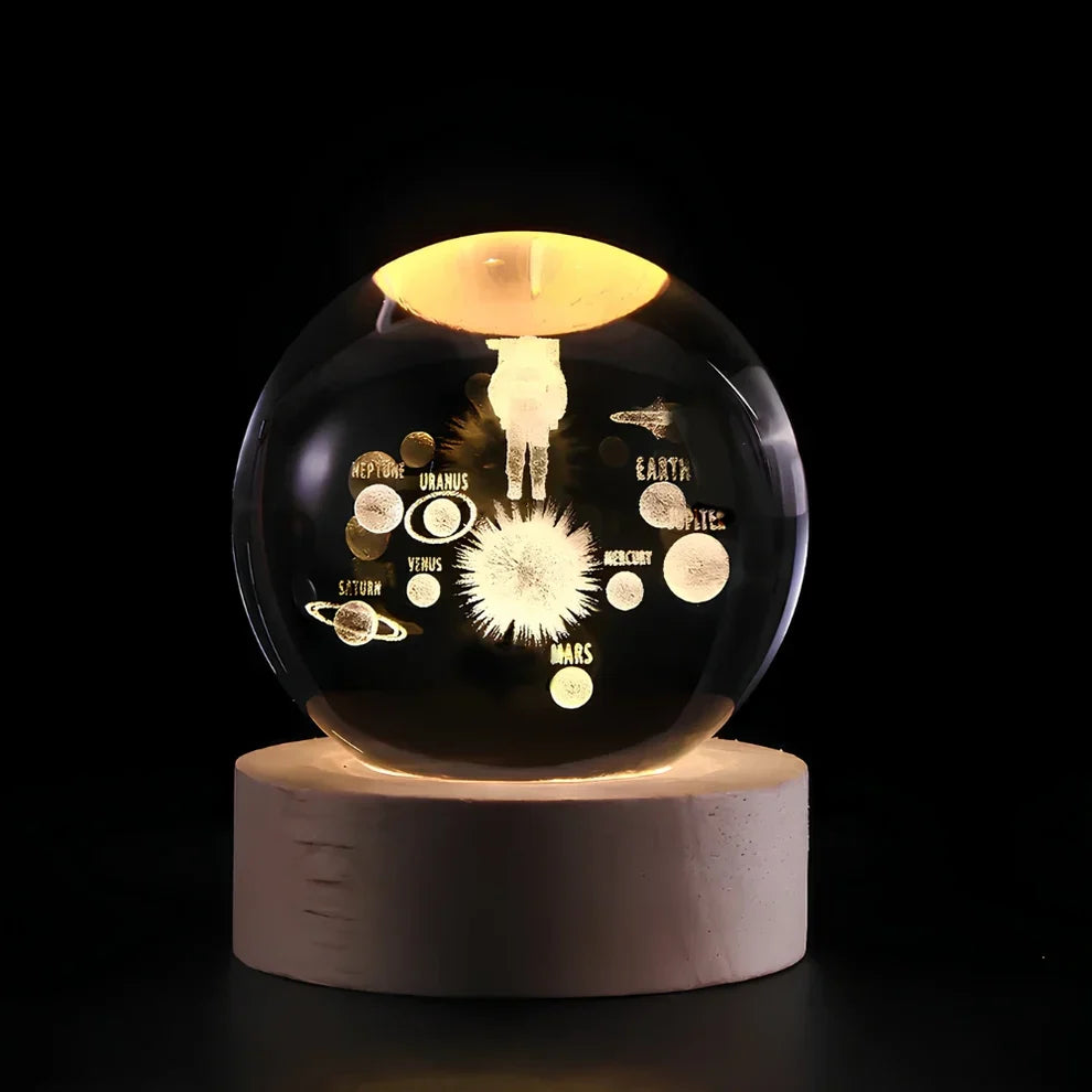 Glow Sphere – Lámpara Luminosa Con Bola De Cristal