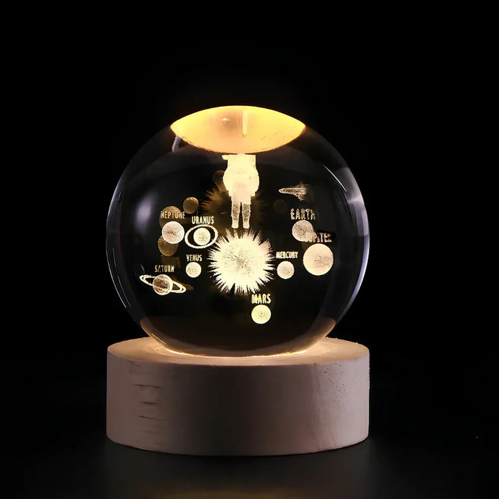 Glow Sphere – Lámpara Luminosa Con Bola De Cristal