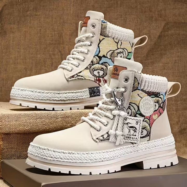 Hilarie - Estampado De Ositos Antideslizantes Zapatilla Deportiva