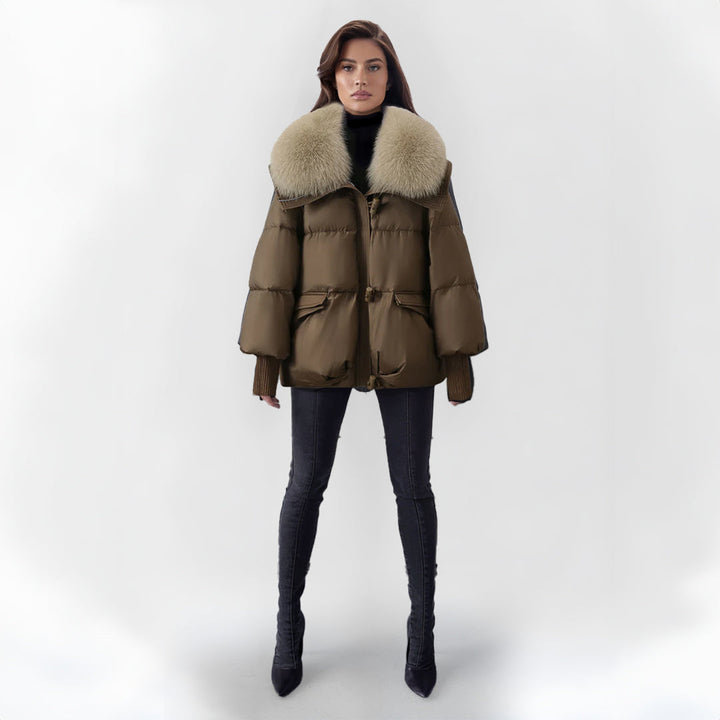 Charleen - Estiloso Chaqueta de Piel Sintética