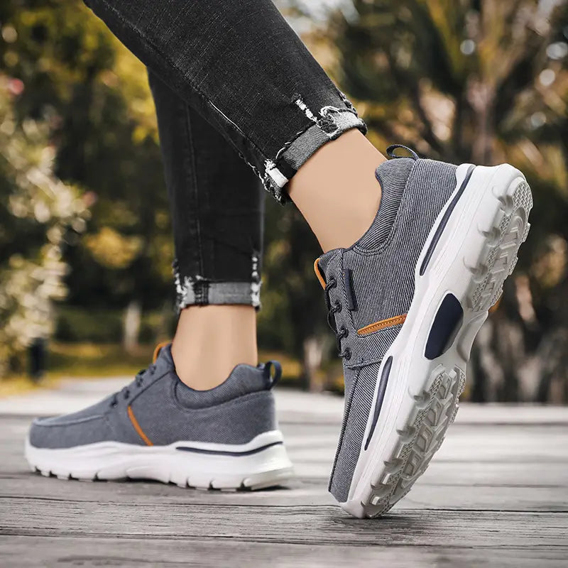 Keidean - Zapatillas De Lona Transpirables Con Cordones