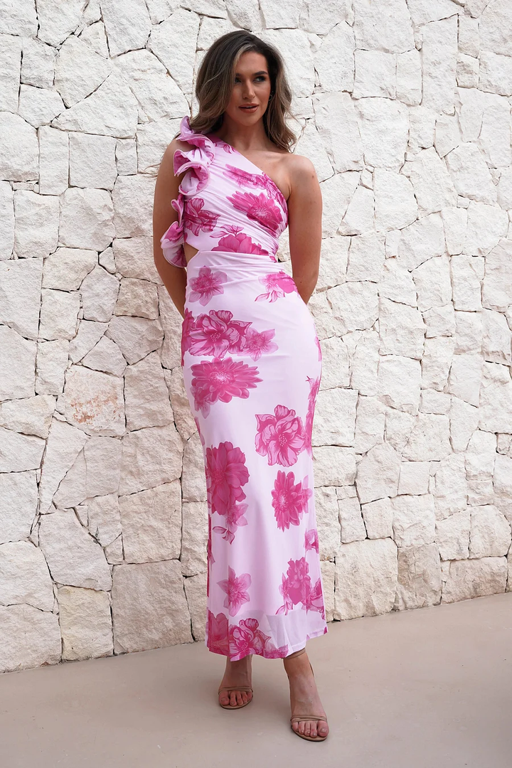 Dorothy - Vestido Largo Sin Mangas Con Diseño Floral