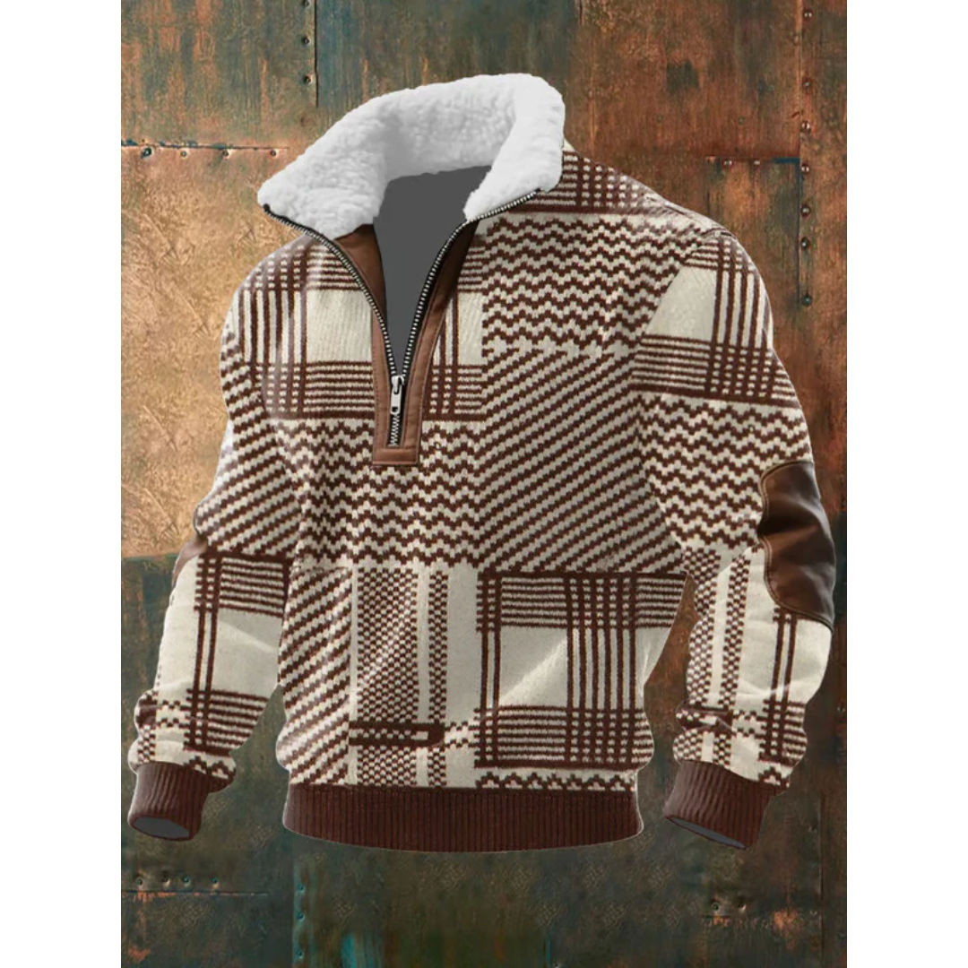 Ibrahima - Jersey De Cuello Alto De Lana Con Cremallera