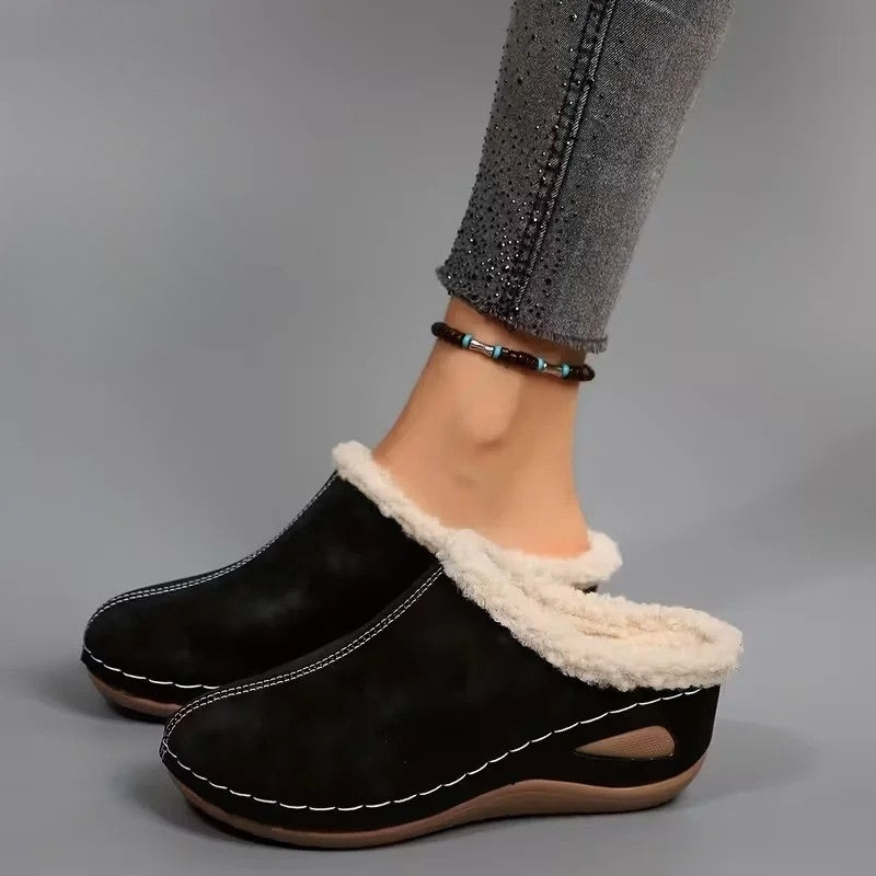 Lirona - Mocasines Cómodos Sin Cordones Con Forro Polar