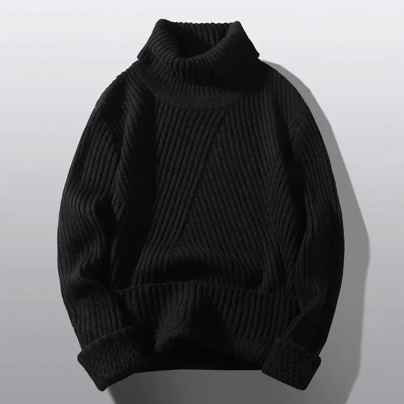 Zhen - Jersey de Invierno de Cuello Alto