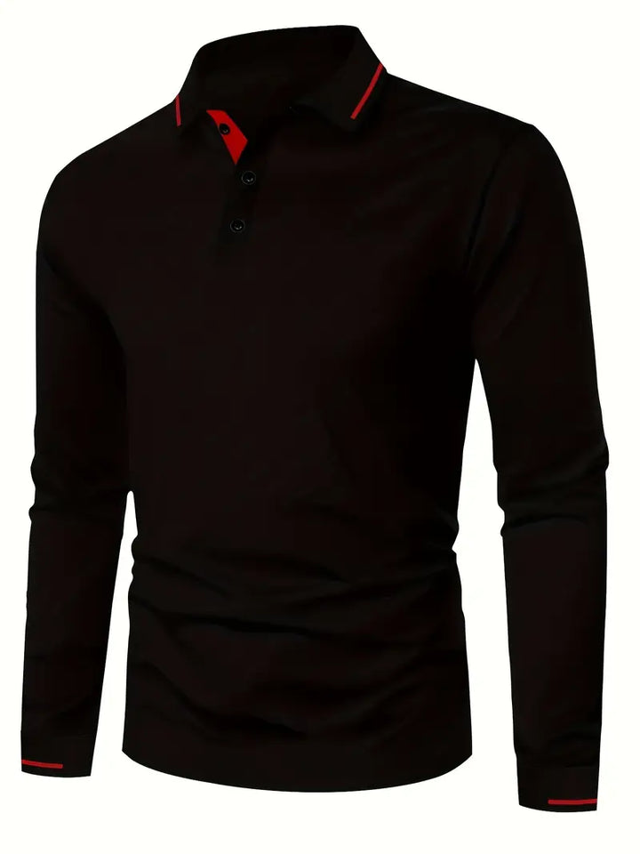Karunaratne - Elegante Polo De Manga Larga