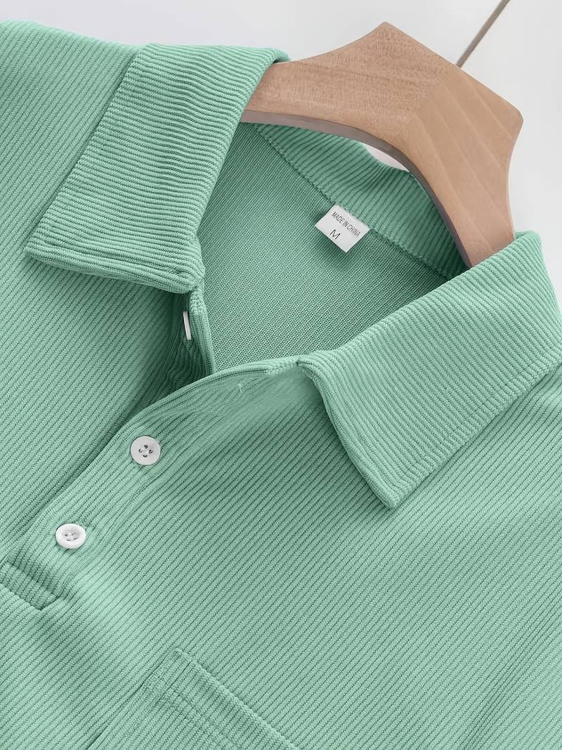 Hawkins - Camisa De Manga Larga Con Cuello Vuelto de Pana