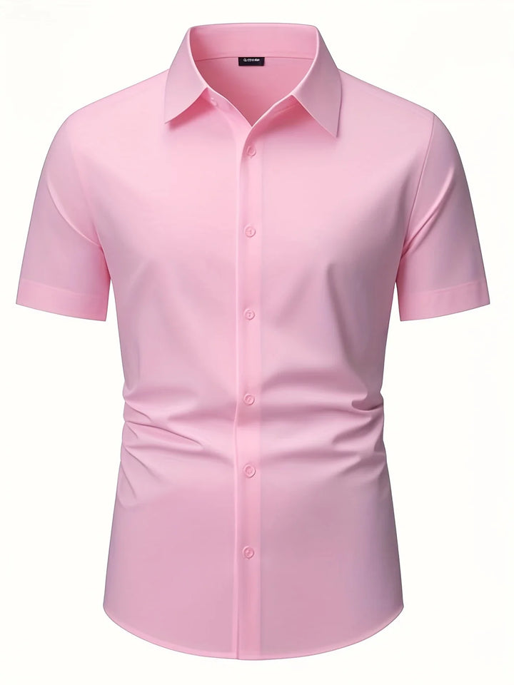 Ezra - Elegante Camisa Entallada Con Botones