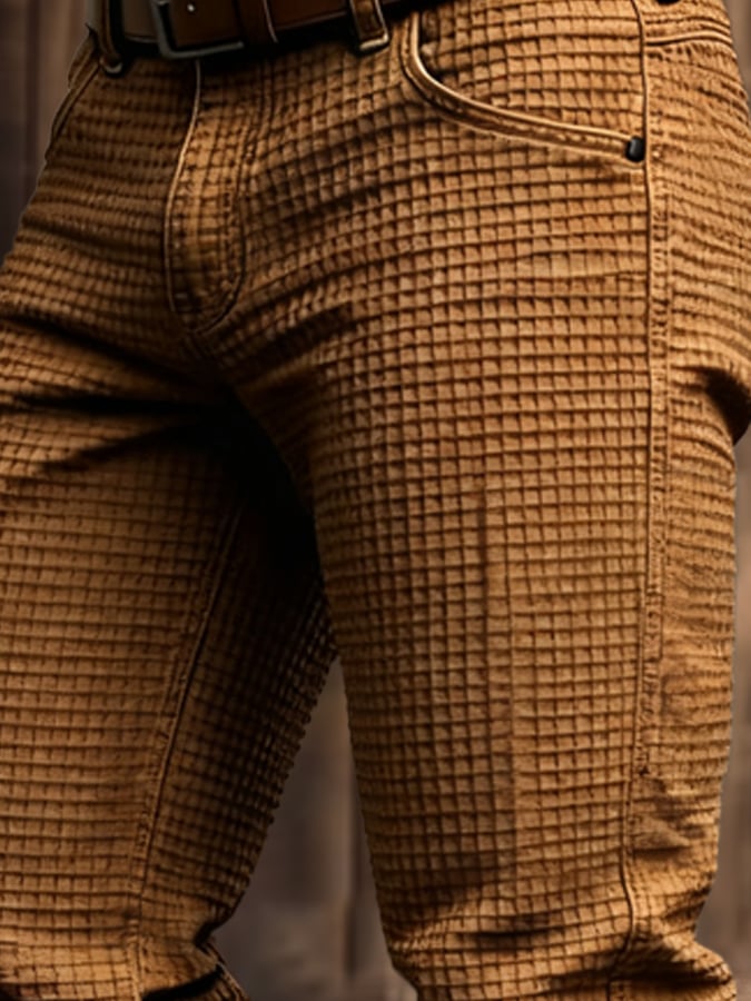Jamieson - Pantalón De Trabajo Tipo Gofre Para Aventuras Al Aire Libre De Estilo Vintage