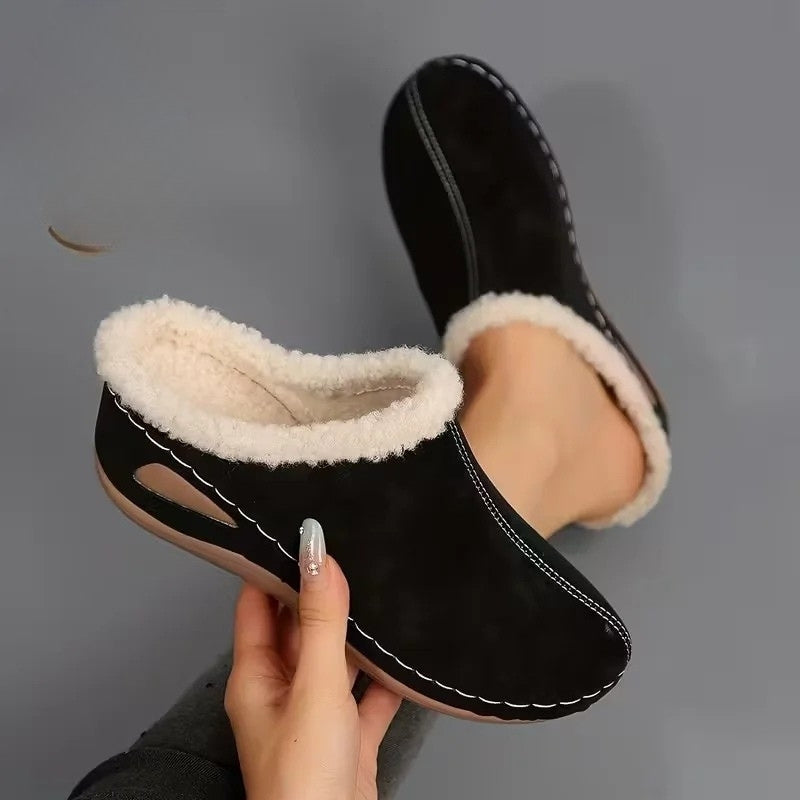 Lirona - Mocasines Cómodos Sin Cordones Con Forro Polar