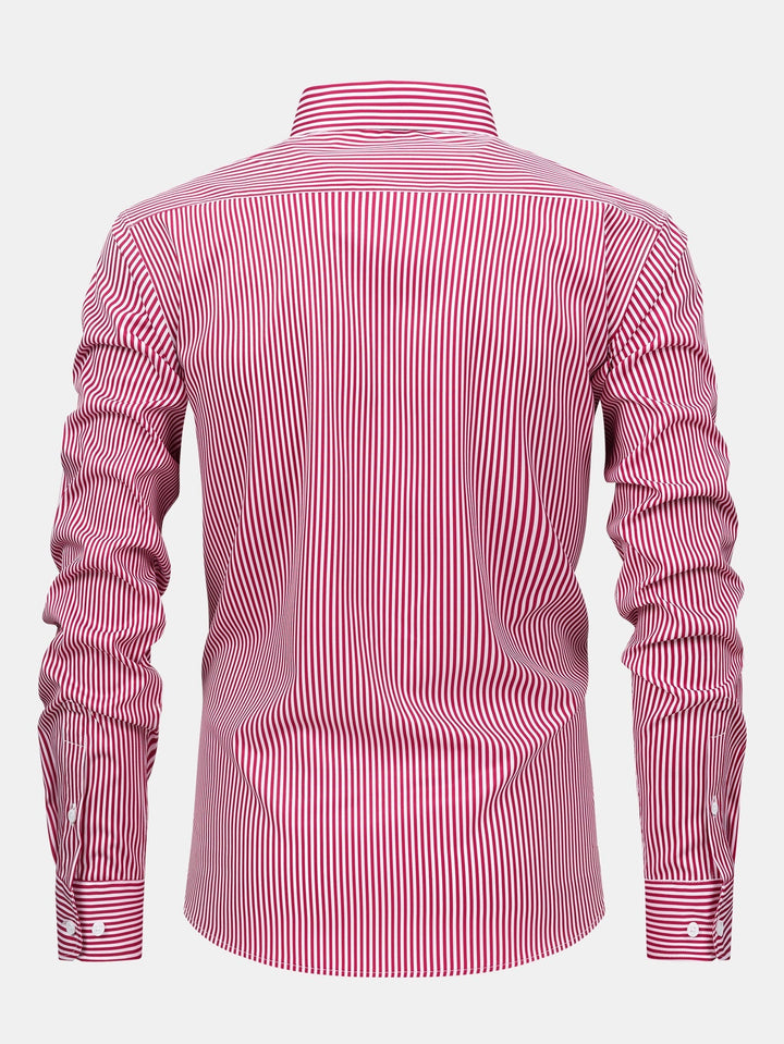 Corey - Camisa De Manga Larga a Rayas Con Botones