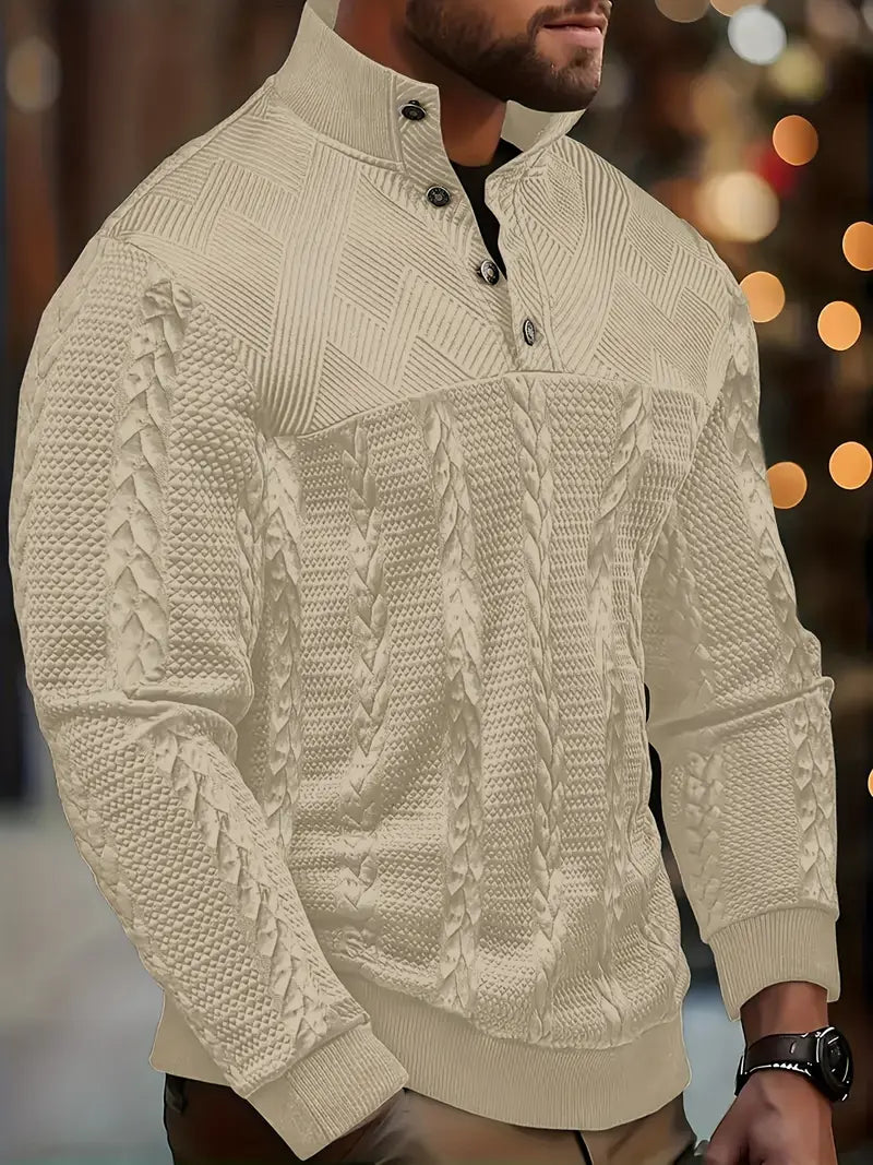 Dawson - Jersey Henley De Manga Larga Con Rayas