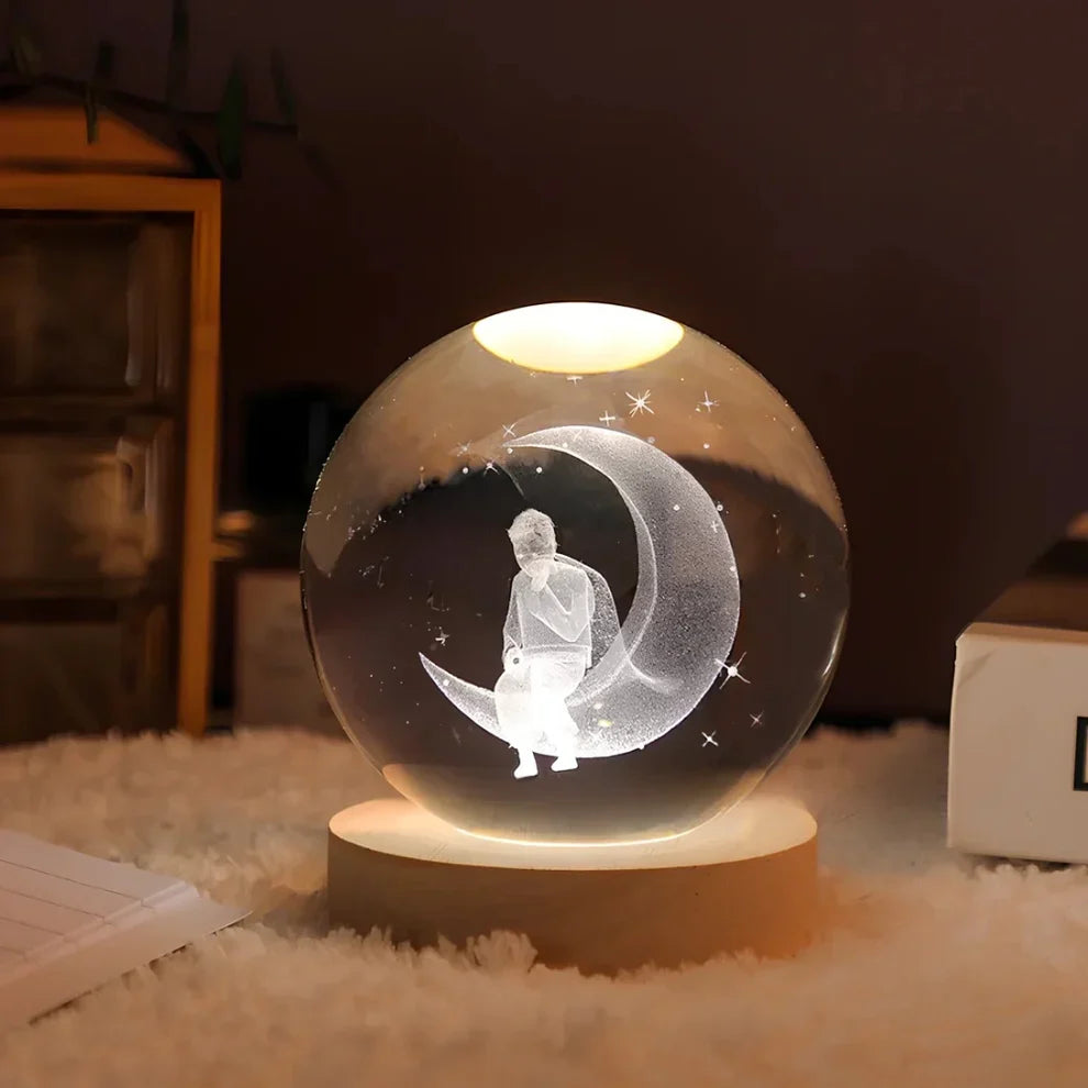 Glow Sphere – Lámpara Luminosa Con Bola De Cristal