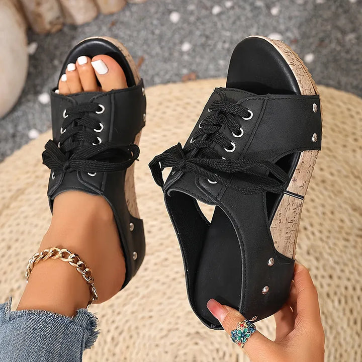 Nadiu - Cómodas Zapatillas de Cuña Para el Verano