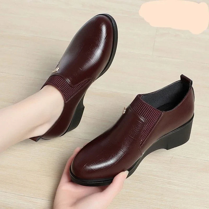 Switolina - Zapatos De Cuña De Piel a La Moda