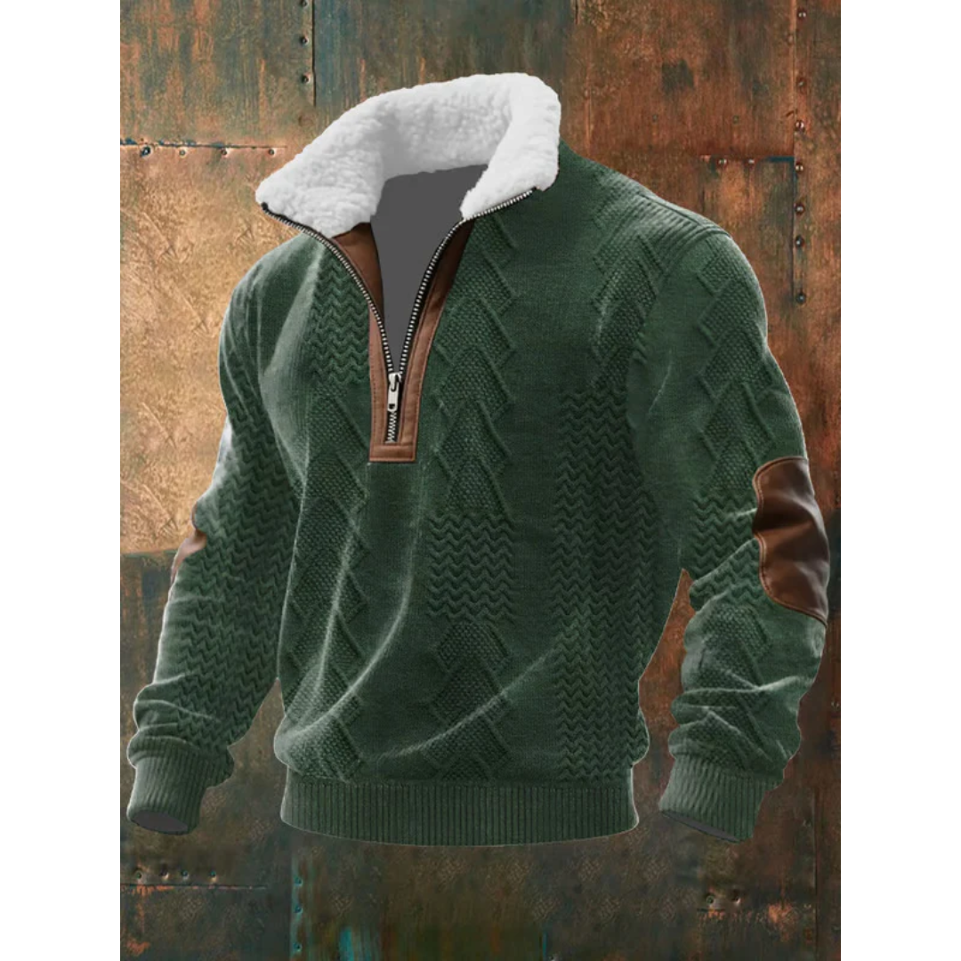 Ibrahima - Jersey De Cuello Alto De Lana Con Cremallera