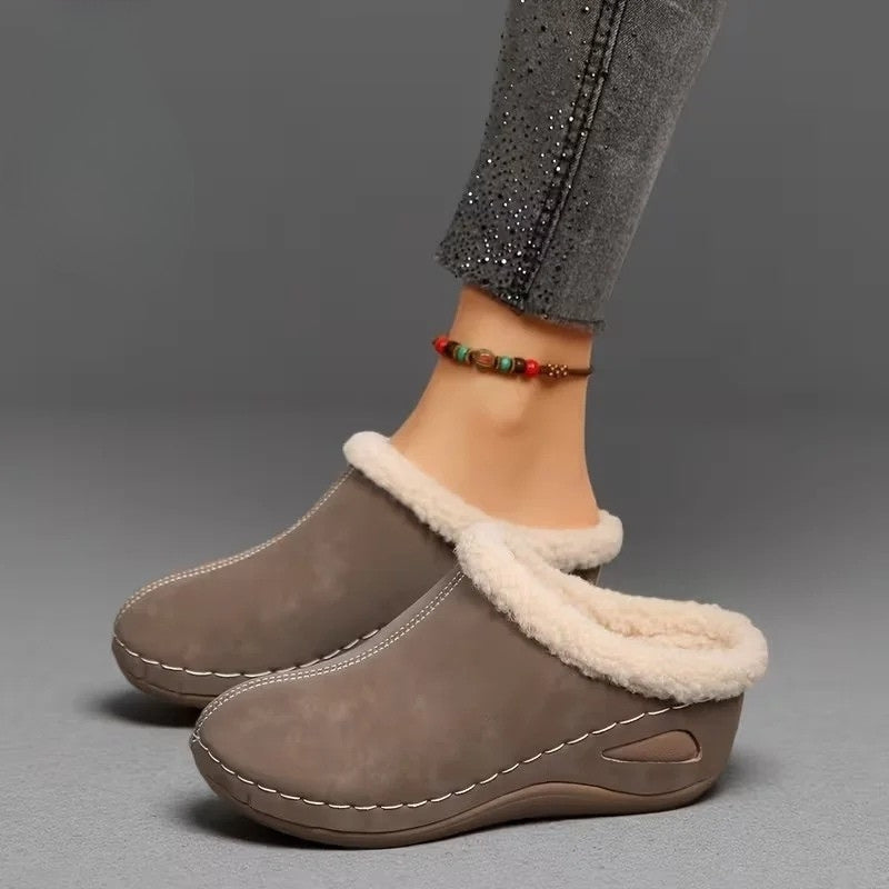 Lirona - Mocasines Cómodos Sin Cordones Con Forro Polar