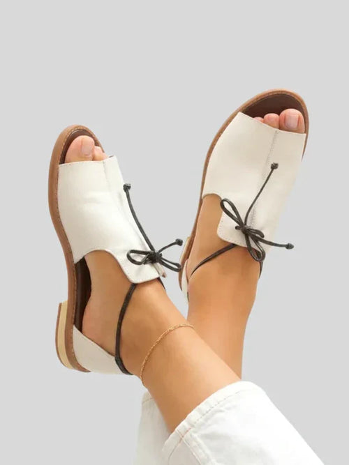 Helgard - Sandalias Planas Con Cordones