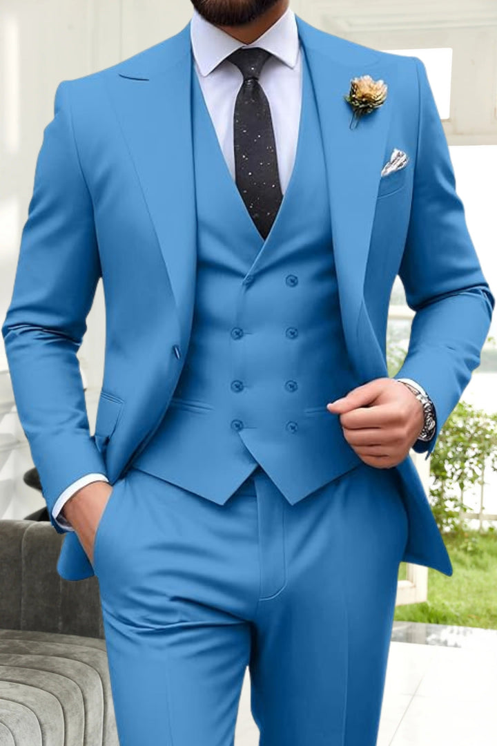 Gremist - Trajes De Tres Piezas Solapa Puntiaguda Slim Fit
