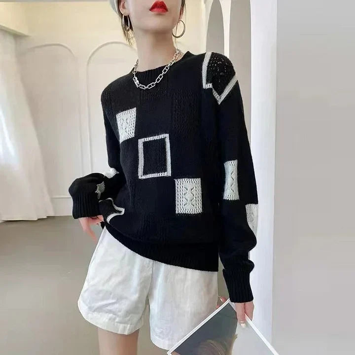 Aniska - Jersey De Punto Con Diseño De Bloques