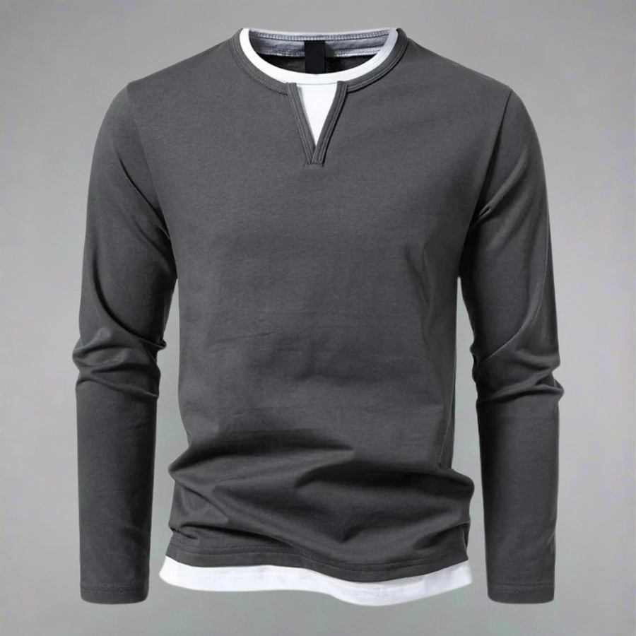 Brannock - Camisa De Manga Larga y Cuello En V