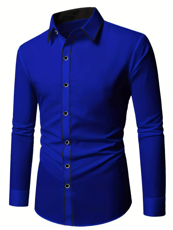 Daven - Camisa Informal De Corte Entallado