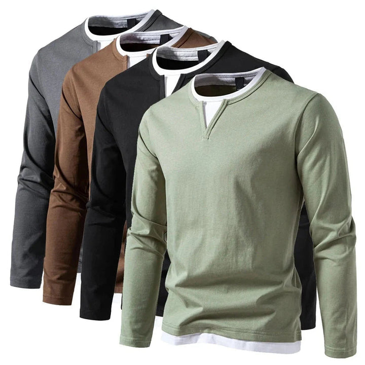 Brannock - Camisa De Manga Larga y Cuello En V