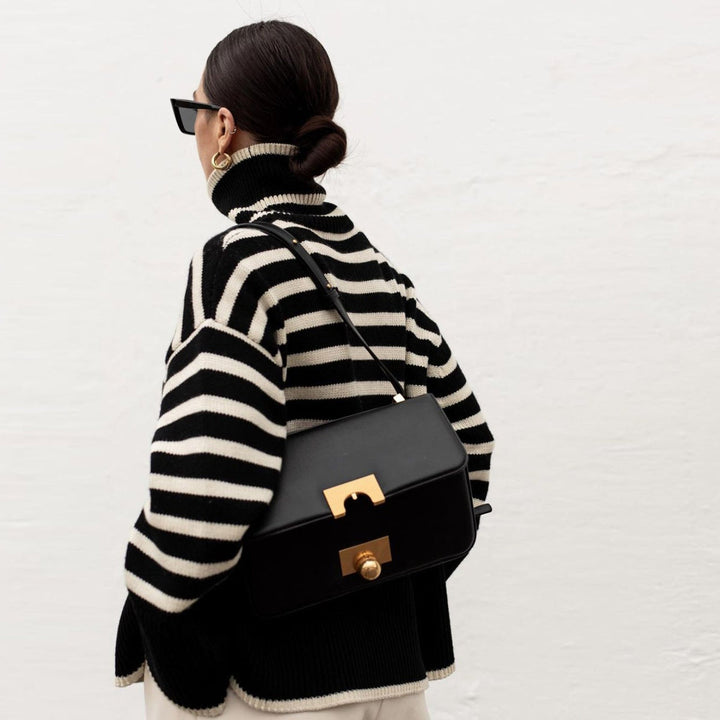 Kynesia - Jersey De Cuello Alto Oversize a Rayas