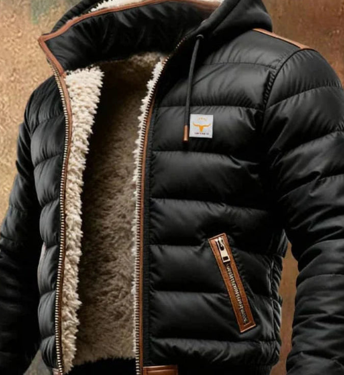 Gerwinen - Chaqueta con Capucha y Forro de Sherpa