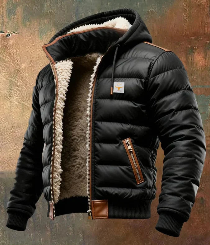 Gerwinen - Chaqueta con Capucha y Forro de Sherpa