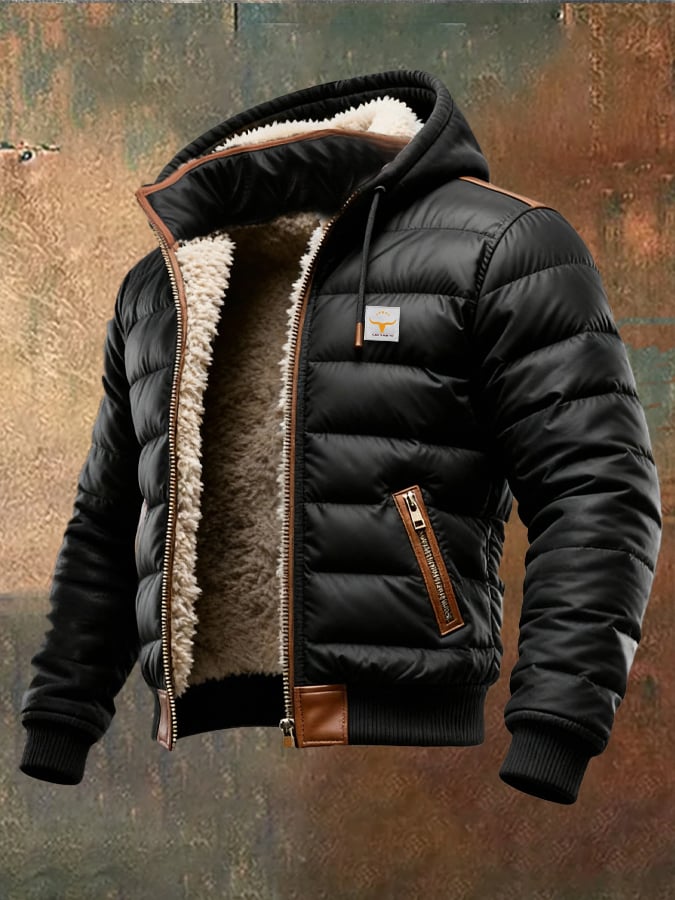 Mikhail - Chaqueta Acolchada Con Capucha y Cremallera
