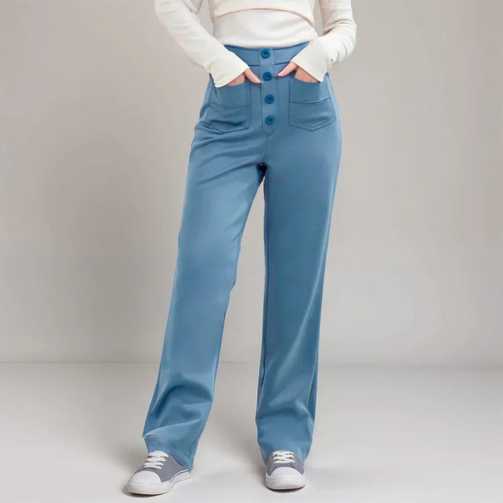 Elkee - Pantalones Elásticos De Cintura Alta