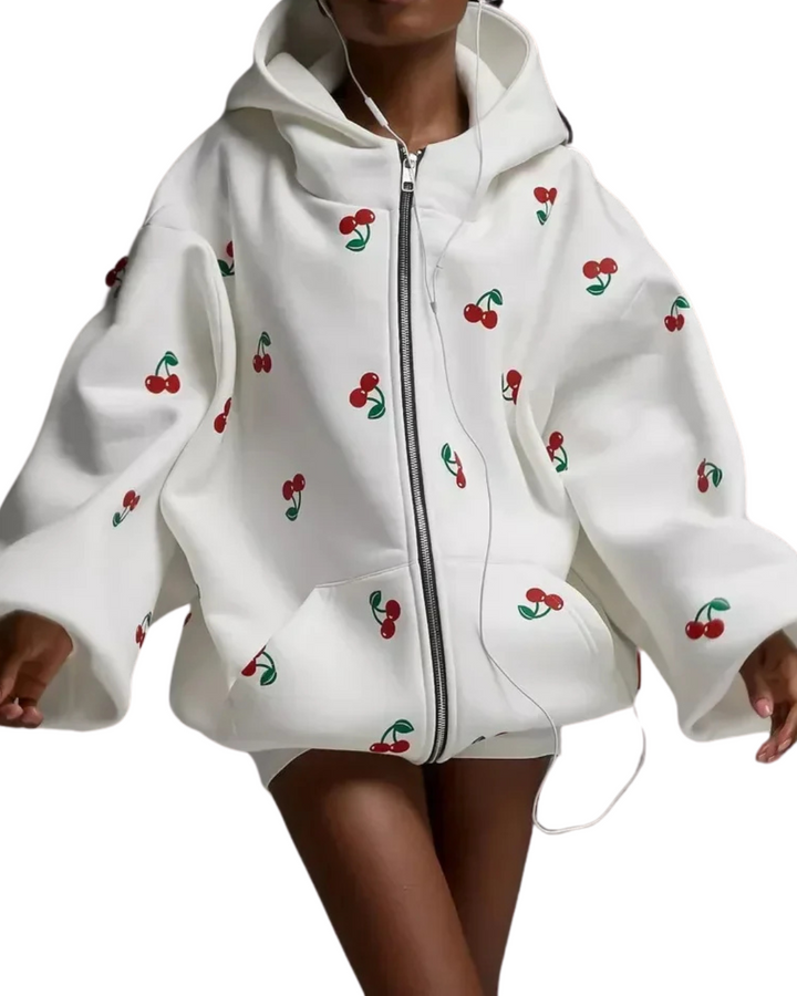 Katina - Chaqueta Cereza Blanca