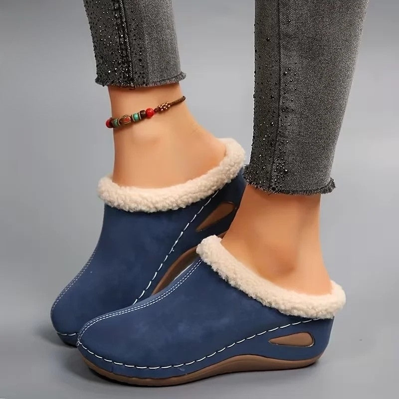 Lirona - Mocasines Cómodos Sin Cordones Con Forro Polar