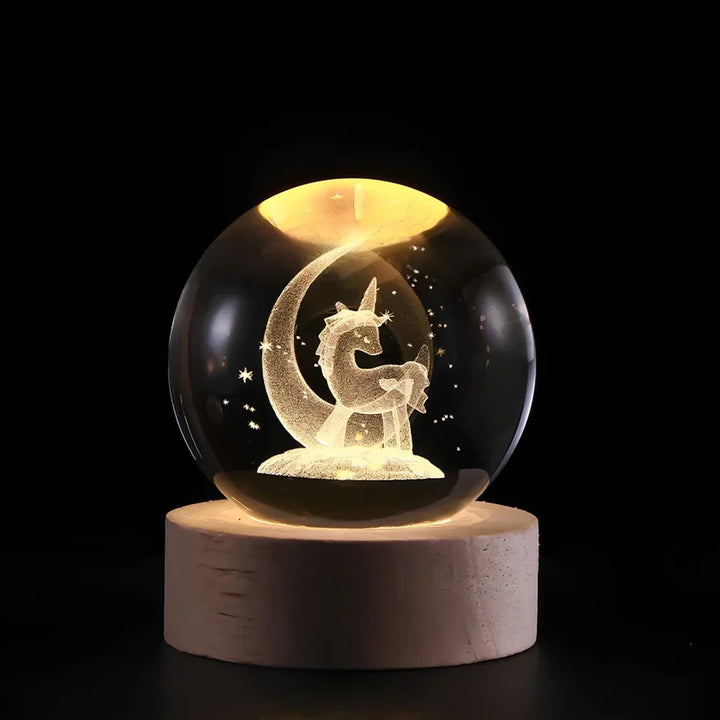 Glow Sphere – Lámpara Luminosa Con Bola De Cristal