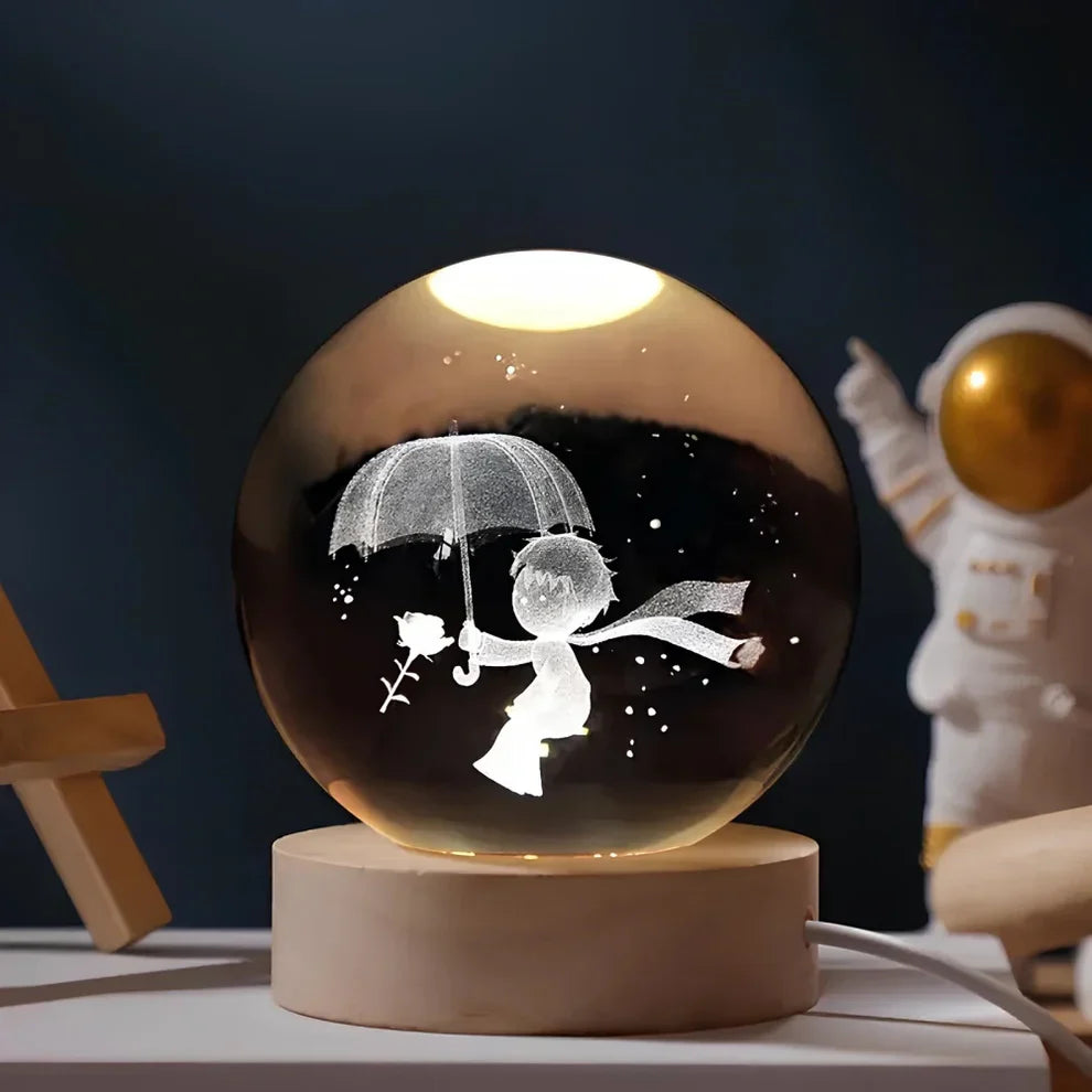 Glow Sphere – Lámpara Luminosa Con Bola De Cristal