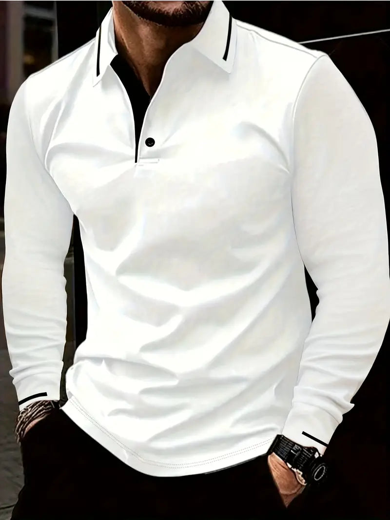 Karunaratne - Elegante Polo De Manga Larga