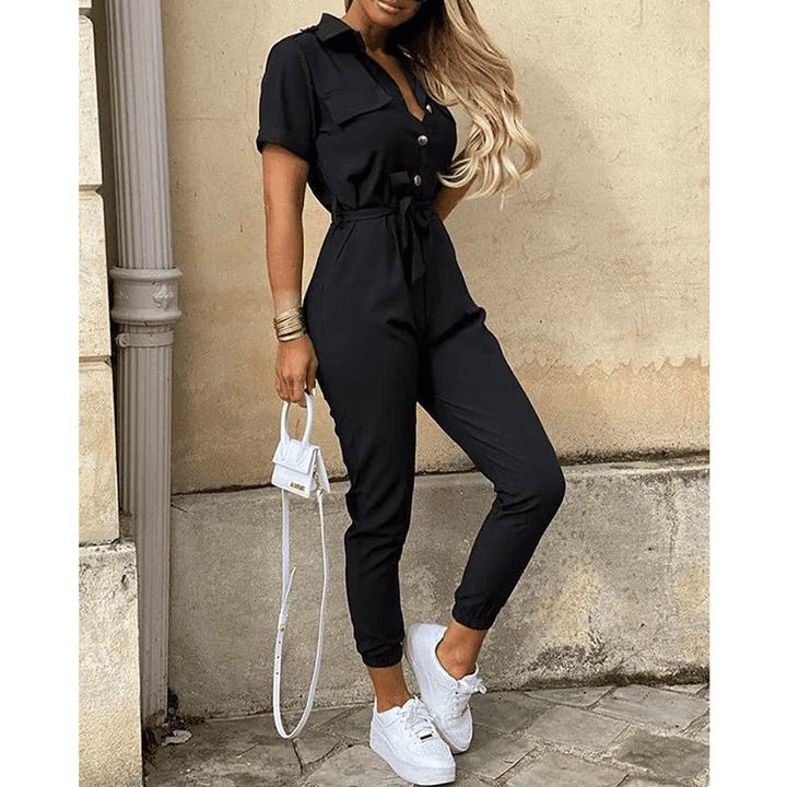Hallie - Mono Elegante y Con Estilo Para Mujer Con Cinturón