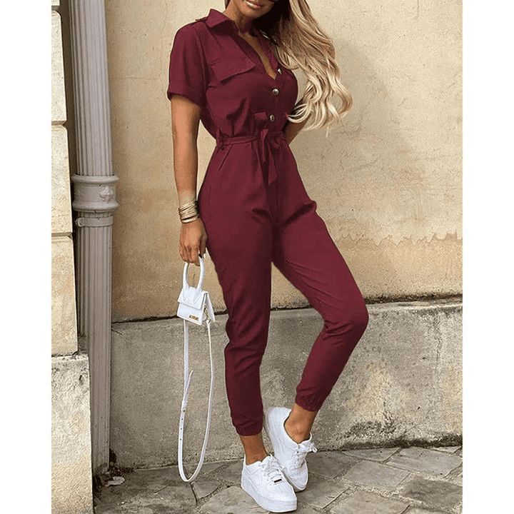 Hallie - Mono Elegante y Con Estilo Para Mujer Con Cinturón