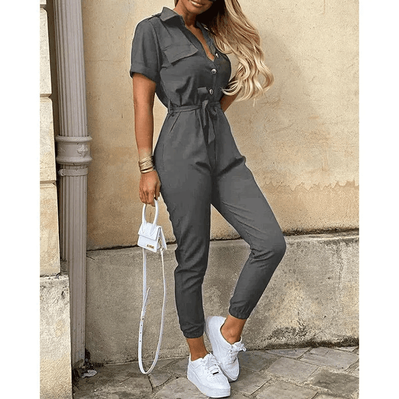 Hallie - Mono Elegante y Con Estilo Para Mujer Con Cinturón